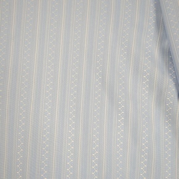 Claiborne Mens Light Sky Blue Long Sleeve Striped Button Down Up Dress Shirt XL - Picture 3 of 6